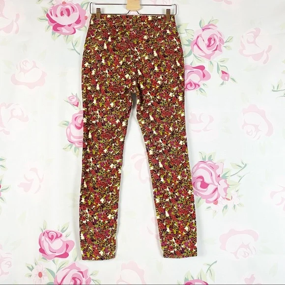 NEW Free People Sun Chaser Floral Skinny Pants - Picture 10 of 16